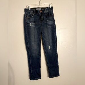 Wit & Wisdom Dk blue ankle jeans - sz 6 - elastic waist